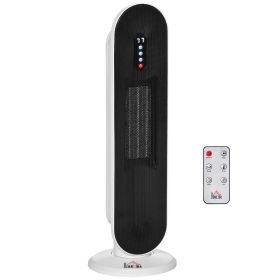 Home Space Heater, Portable Electric Heaters with 45 Degree Oscillation, Remote Control, 24H Timer and Overheating Protection, 1500W/1000W