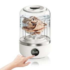 1.2L Portable Travel Washing Machine, Mini Washer For Underwear, Touchscreen, Compact & Quiet, Great For Dorms, Travel & Small Spaces (Option: 1 L)